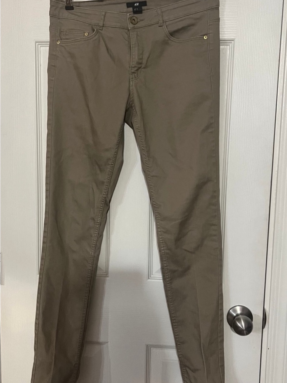 H&M Men's Slim Chino Pants — Olive